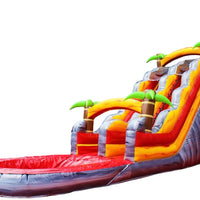Fruit Beach Party Inflatable Water Slide – 18 Ft Commercial Dual Lane with Pool for Rental Businesses