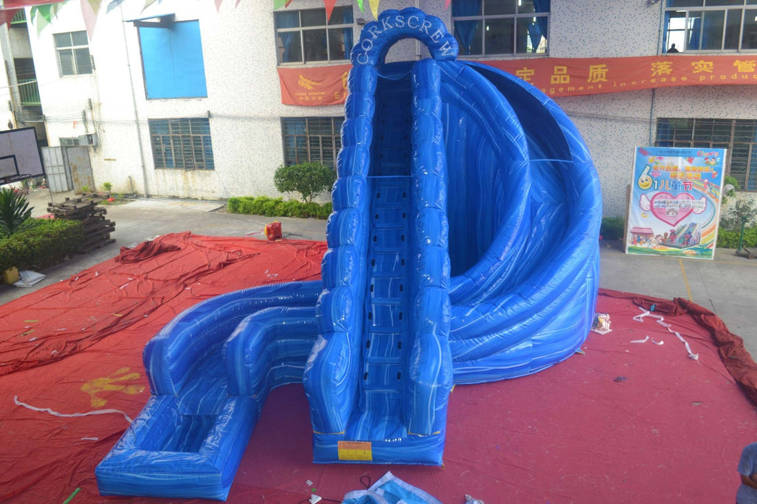 Blue Cyclone Water Slide