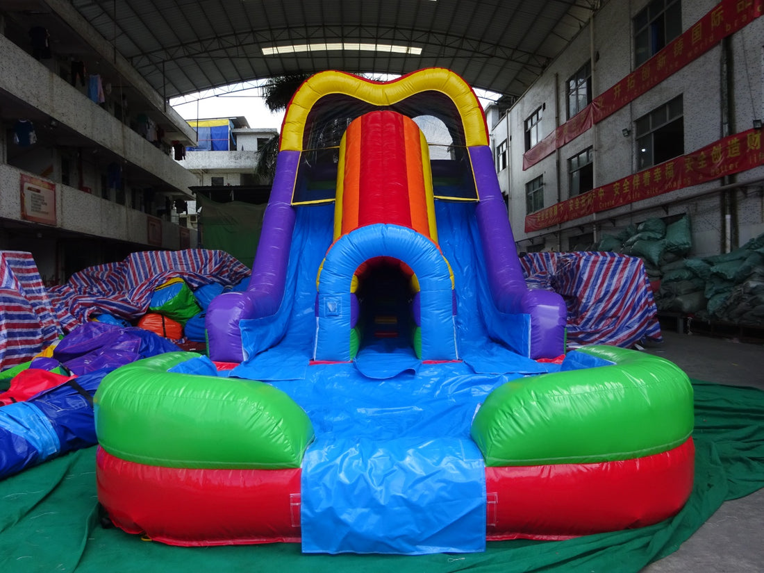 Rainbow Rush Dual Lane Water Slide
