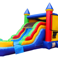 Rainbow Rush Combo Bounce House with Slide
