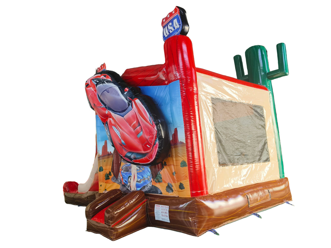 Supercar Combo Bounce House with Slide