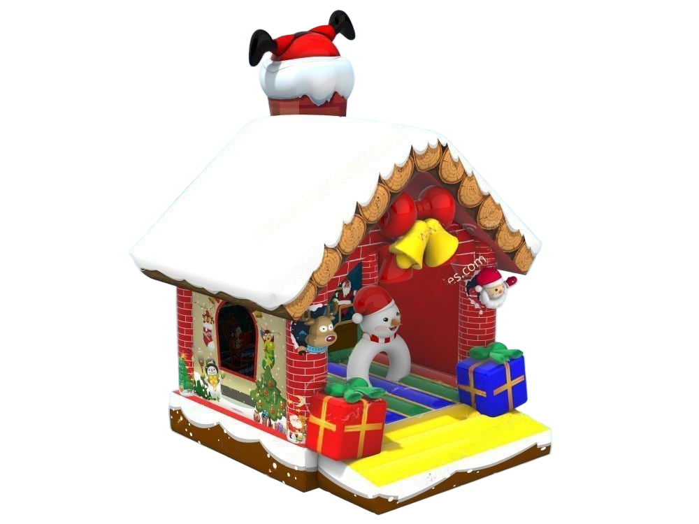 Santa Stuck in Chimney Bouncer