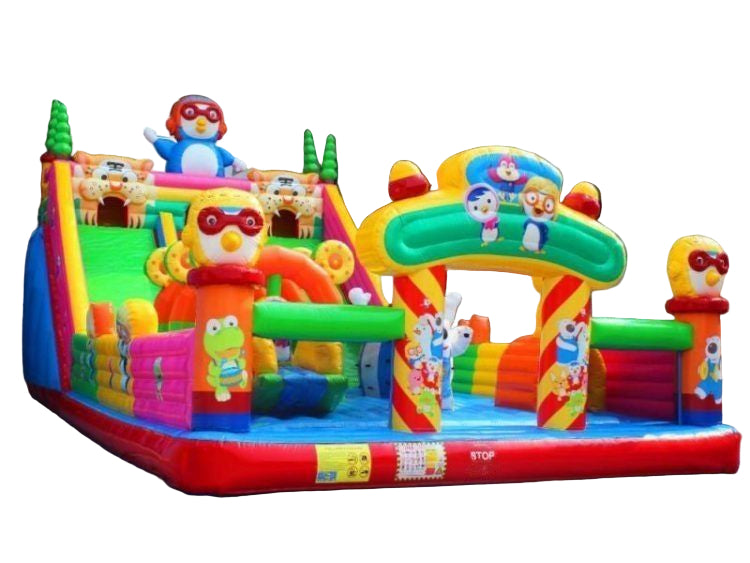 Cartoon Penguin Inflatable Funland