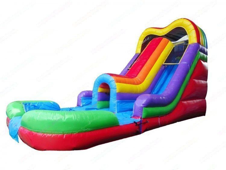 Rainbow Rush Double Lane Inflatable Water Slide