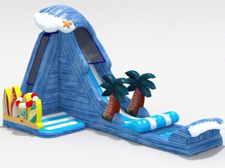 Giant Wave Inflatable Water Slide