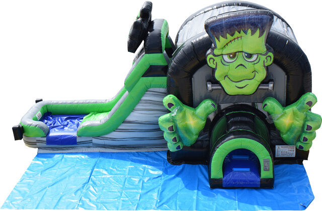 Frankenstein Combo Bounce House with Slide