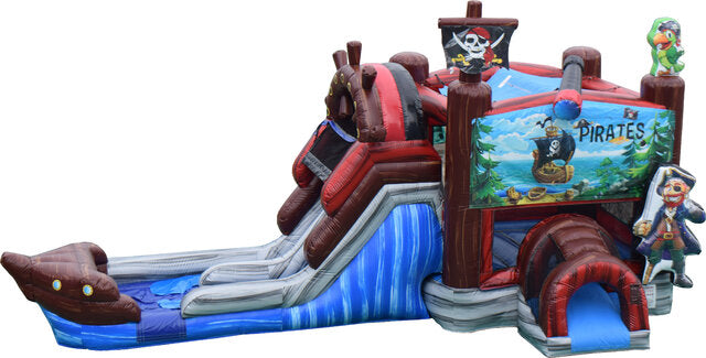 Pirate Combo Bounce House with Slide