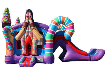 Sugar Shack Combo Bounce House with Slide