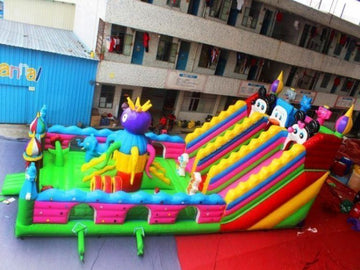 Cartoon Animals Inflatable Playground