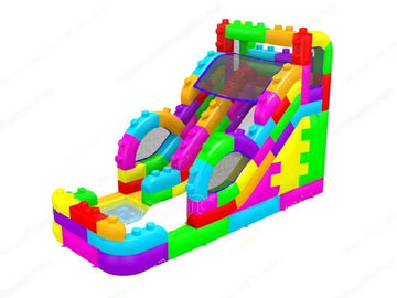 LEGO Blocks Inflatable Water Slide