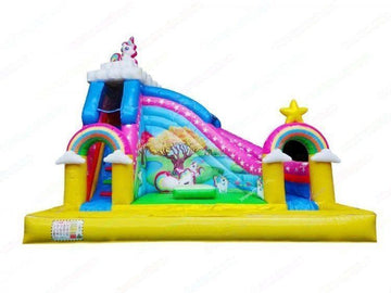 Unicorn Inflatable Playground with Slide