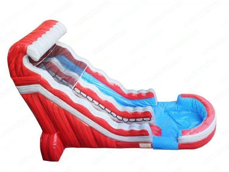 Red Inflatable Water Slide