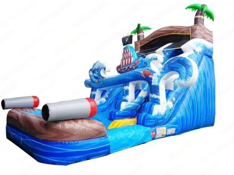 Pirate Waves Inflatable Water Slide