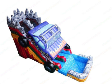 Monster Truck Inflatable Water Slide