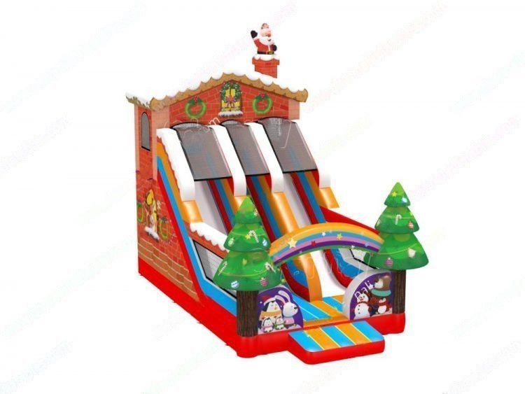 Christmas House Inflatable Slide