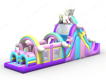 Unicorn Inflatable Obstacle Course