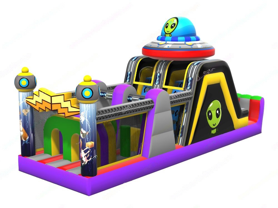Alien Abduction Inflatable Obstacle Course